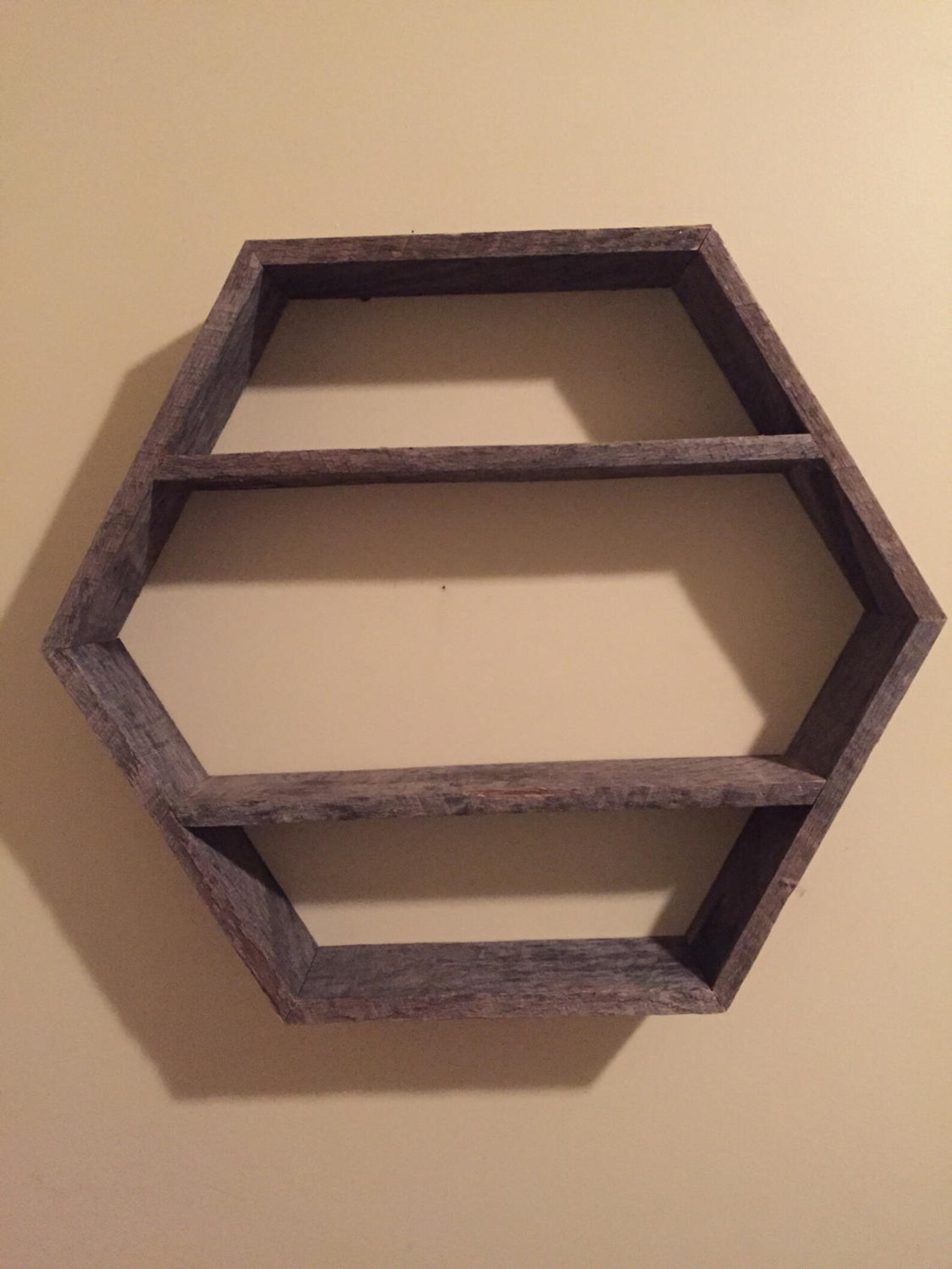 Hexagon Shelf Shelf Hexagon Wall Hanging Wall Storage Etsy