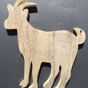 Wooden goat, goat, rustic goat, goat cutout, farm animal, farm, animal, pallet goat, rustic animal, barn animal, barn