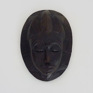 Wooden mask of the Baoulé ethnic group from Ivory Coast. African mask