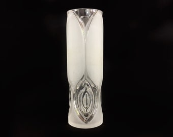 West German peill & putzler crystal vase, brutalist vase