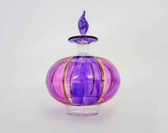 Butelka na perfumy ze szkła Murano z połowy stulecia, Włochy. lata 50