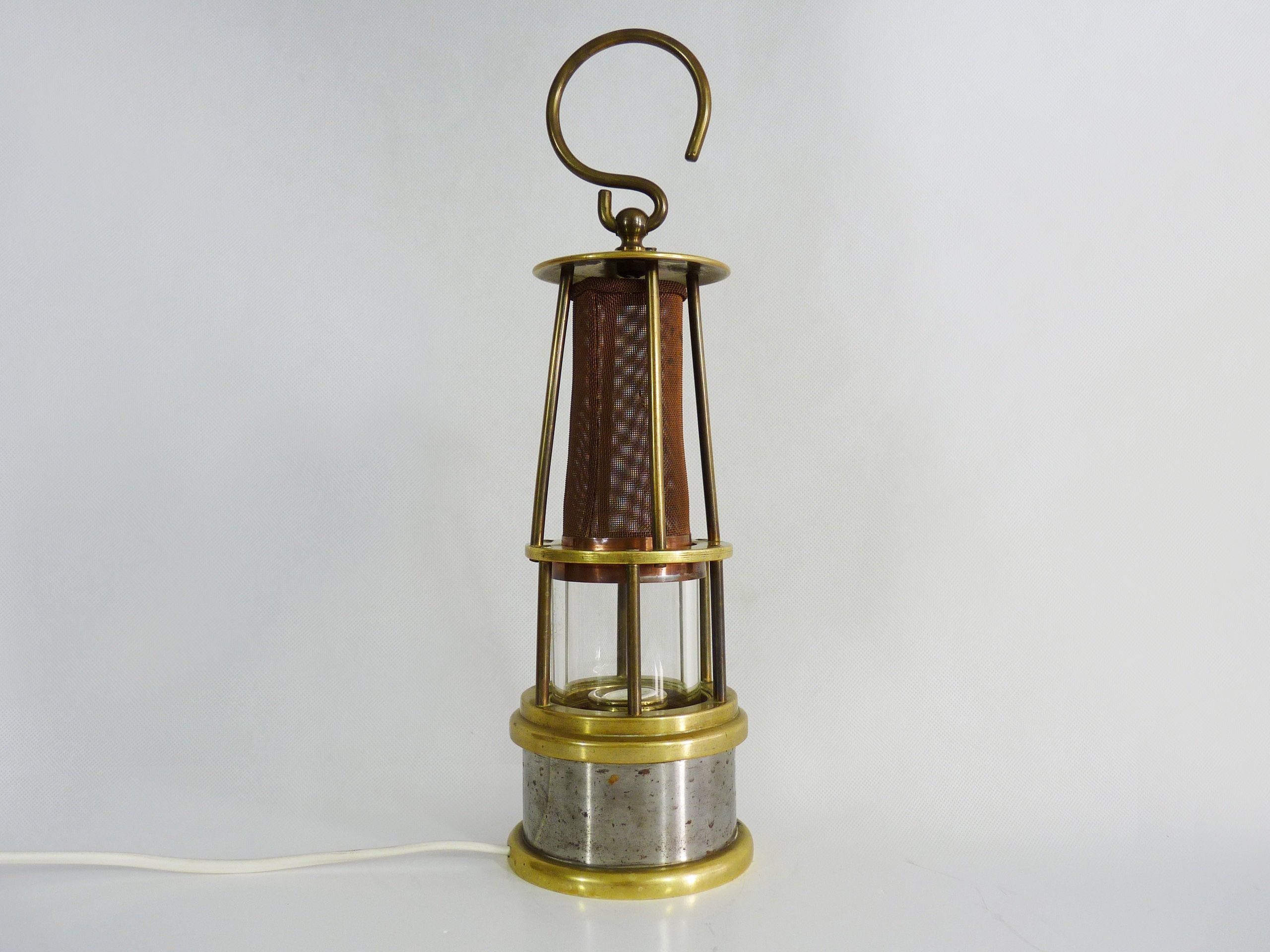 Ancienne lampe de mineur Davy verre Schott Gen Mainz Jenaer Etsy