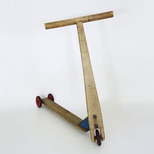 Vintage wooden scooter from the 60s