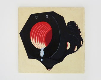 Bruco Allarmato screen print by Armando Testa, 1970s