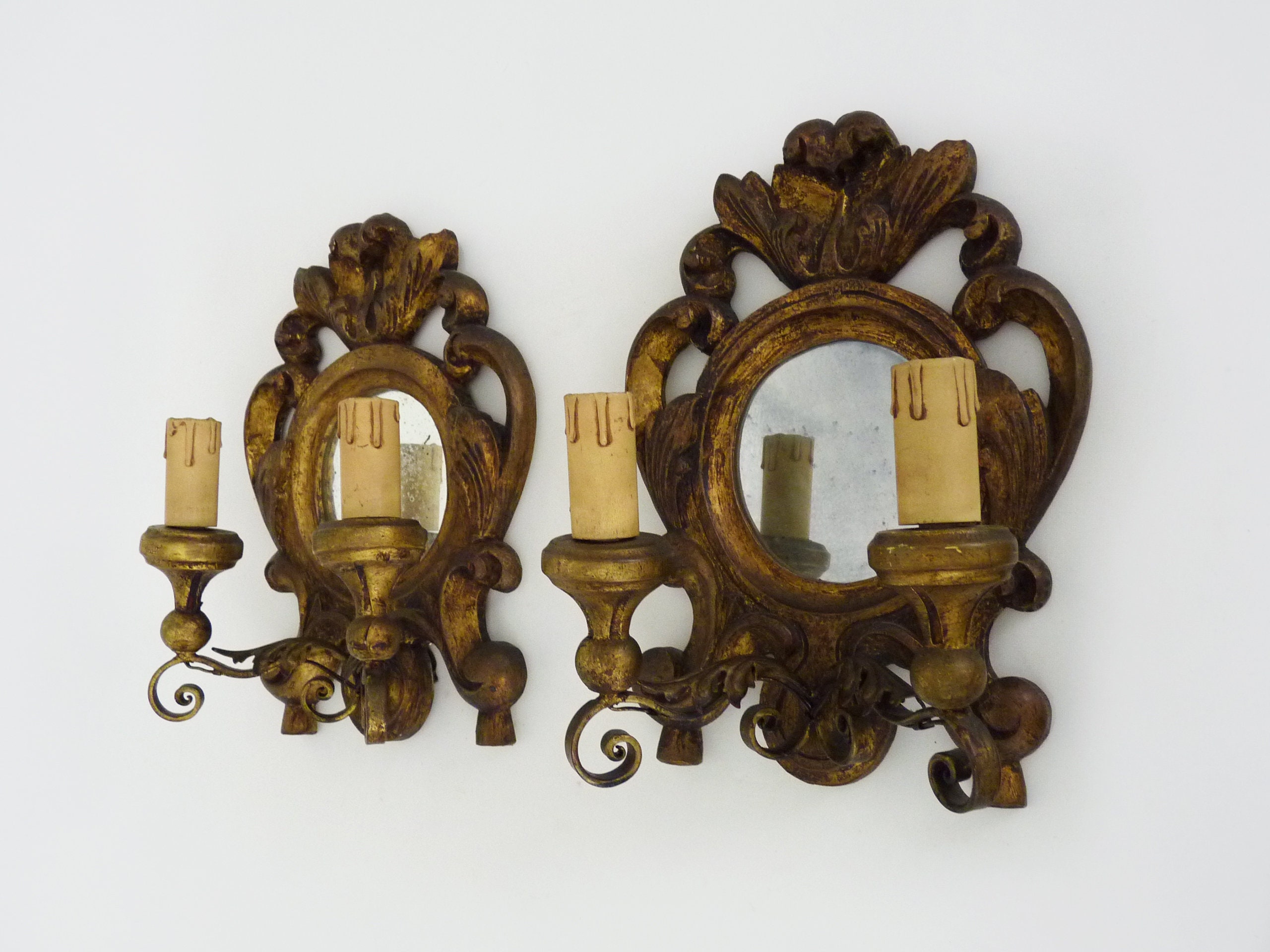 Paire D'appliques Murales