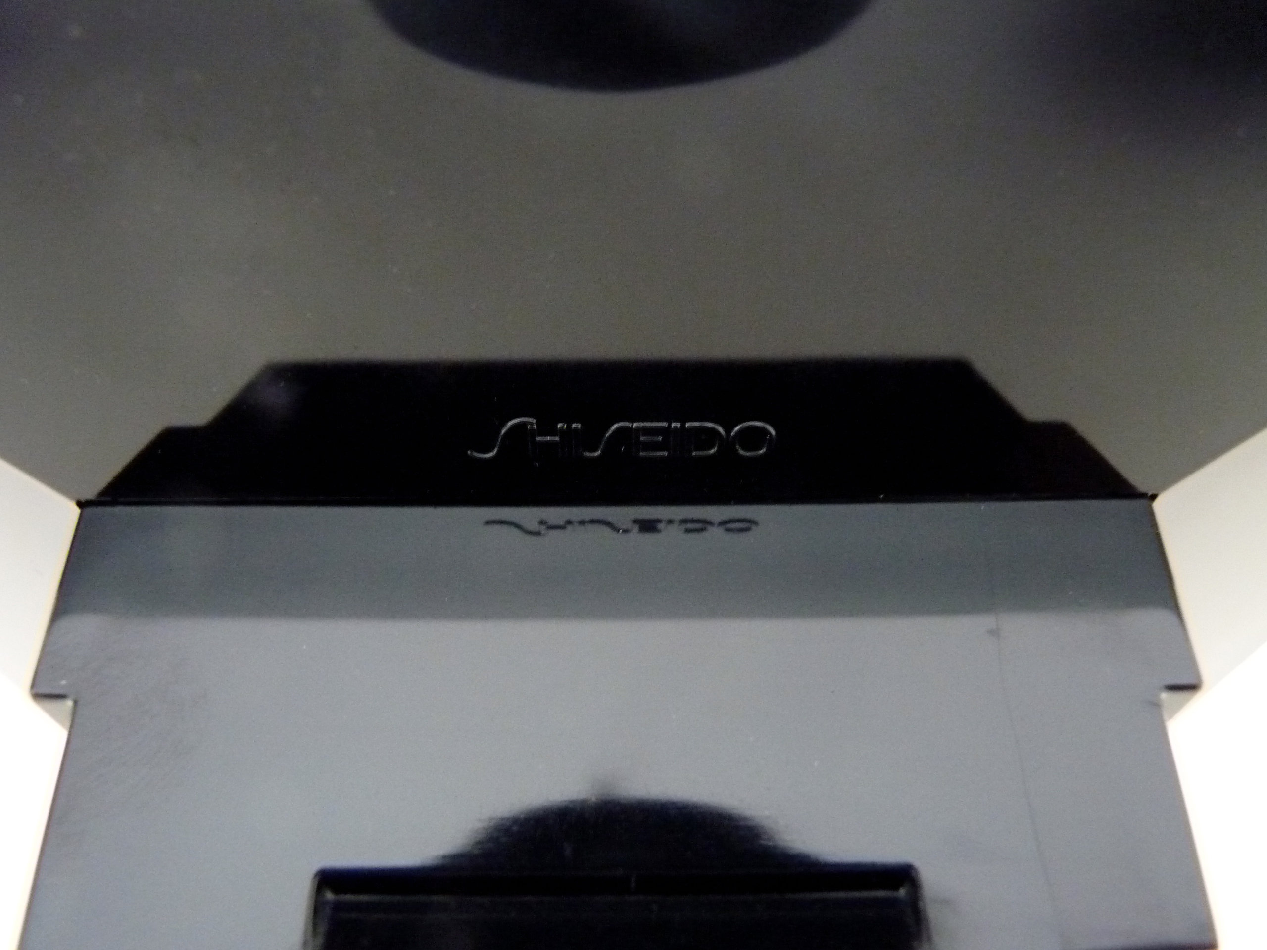 インテリア時計 SHISEIDO post modern table clock Postmodern Black Table Clock by Shiseido Japan, Memphis