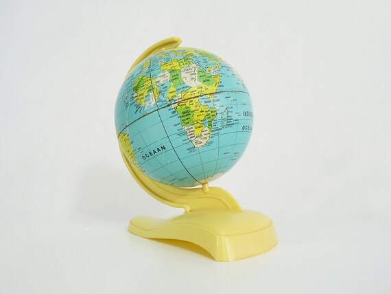Terrestrial Globe Ms World Map West Germany Year 70 Etsy 日本
