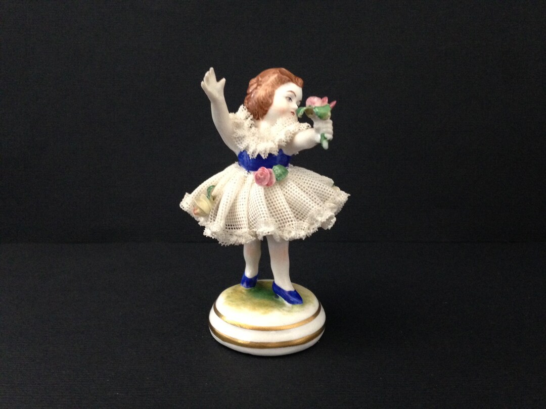 Rare Little Girl Dancer Porcelain Ballerina of Saxony Dresden - Etsy