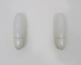 Pair of Bauhaus Wilhem Wagenfeld wall lights, modernist 1960s