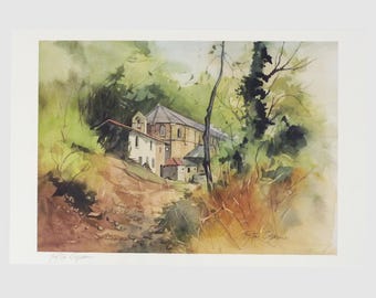 RESERVED Original lithograph by Pierre Letellier, signed and numbered 8/30. 1928 2000