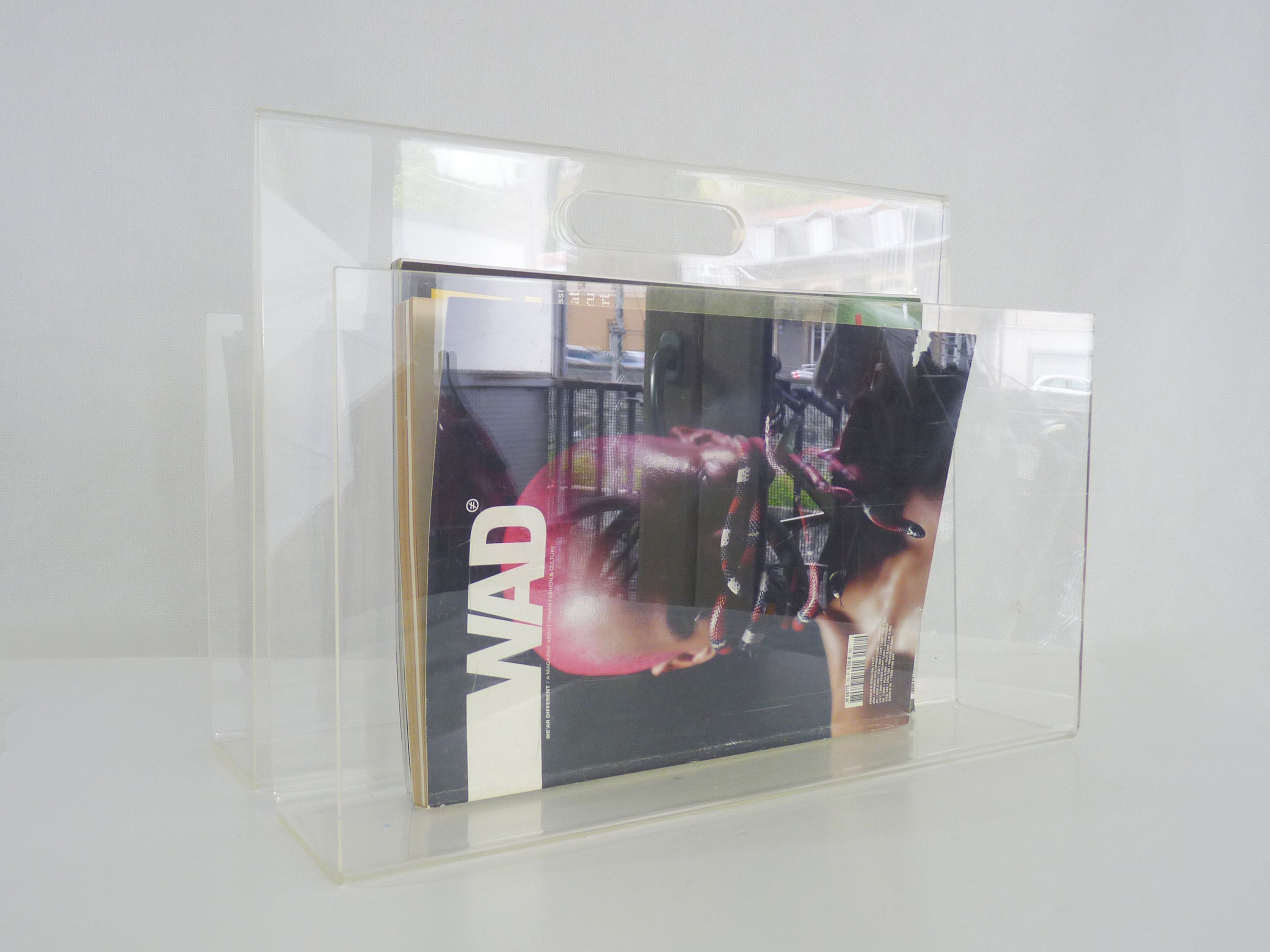 Porte Revue Vintage, Porte Magazine en Plexiglas Transparent
