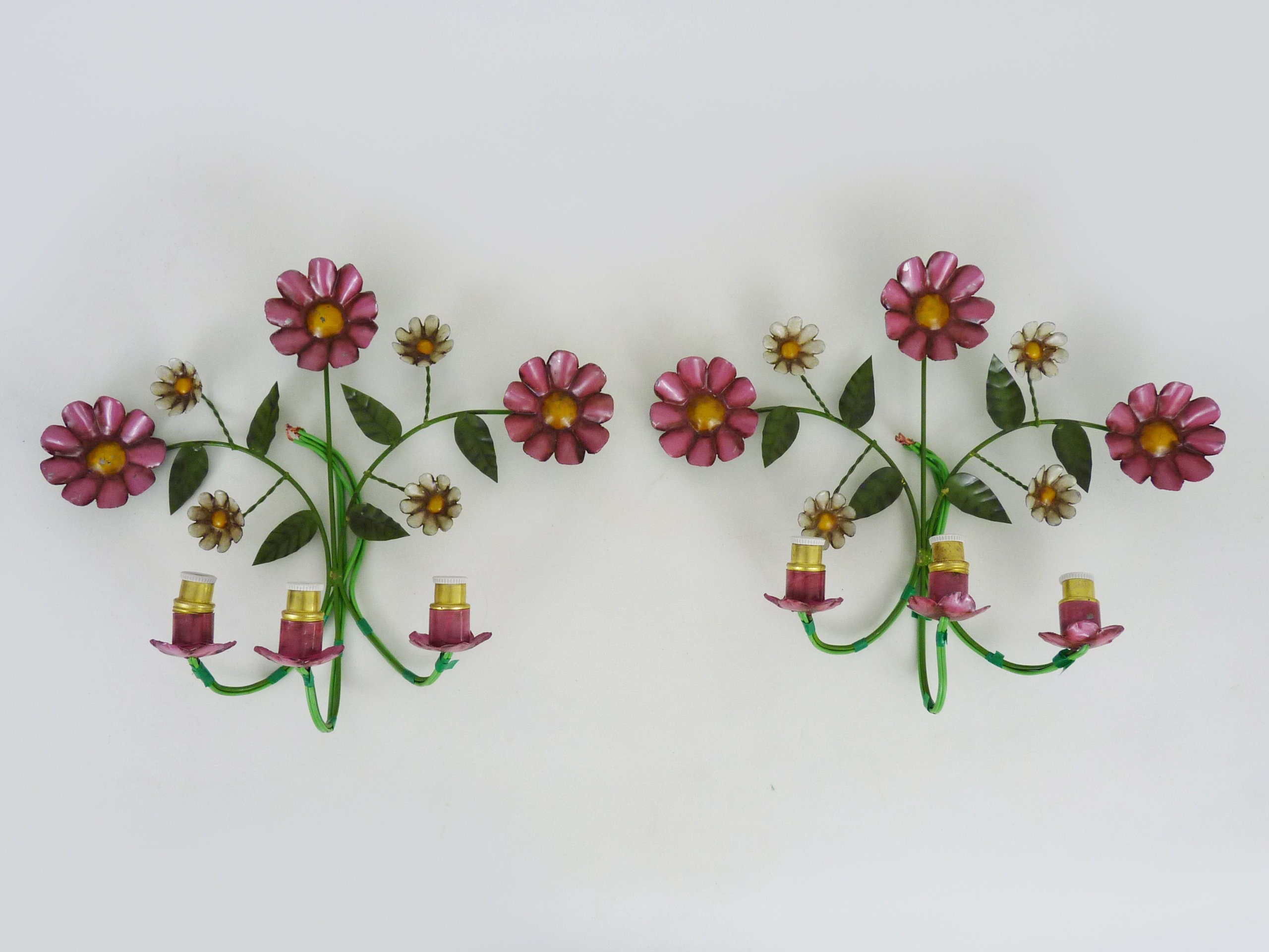 Paire D'appliques Murales