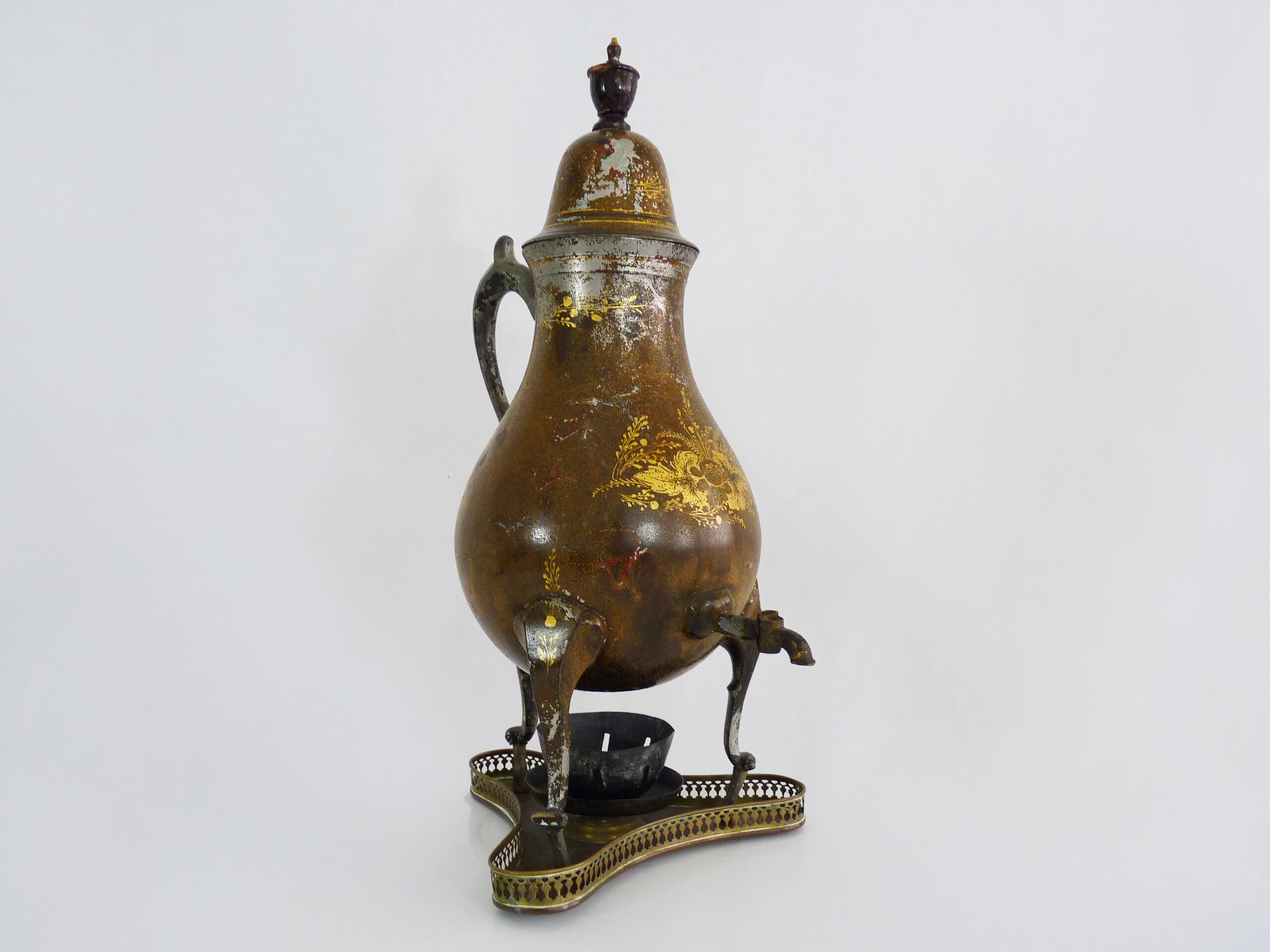 ancien Samovar Inde Métal
