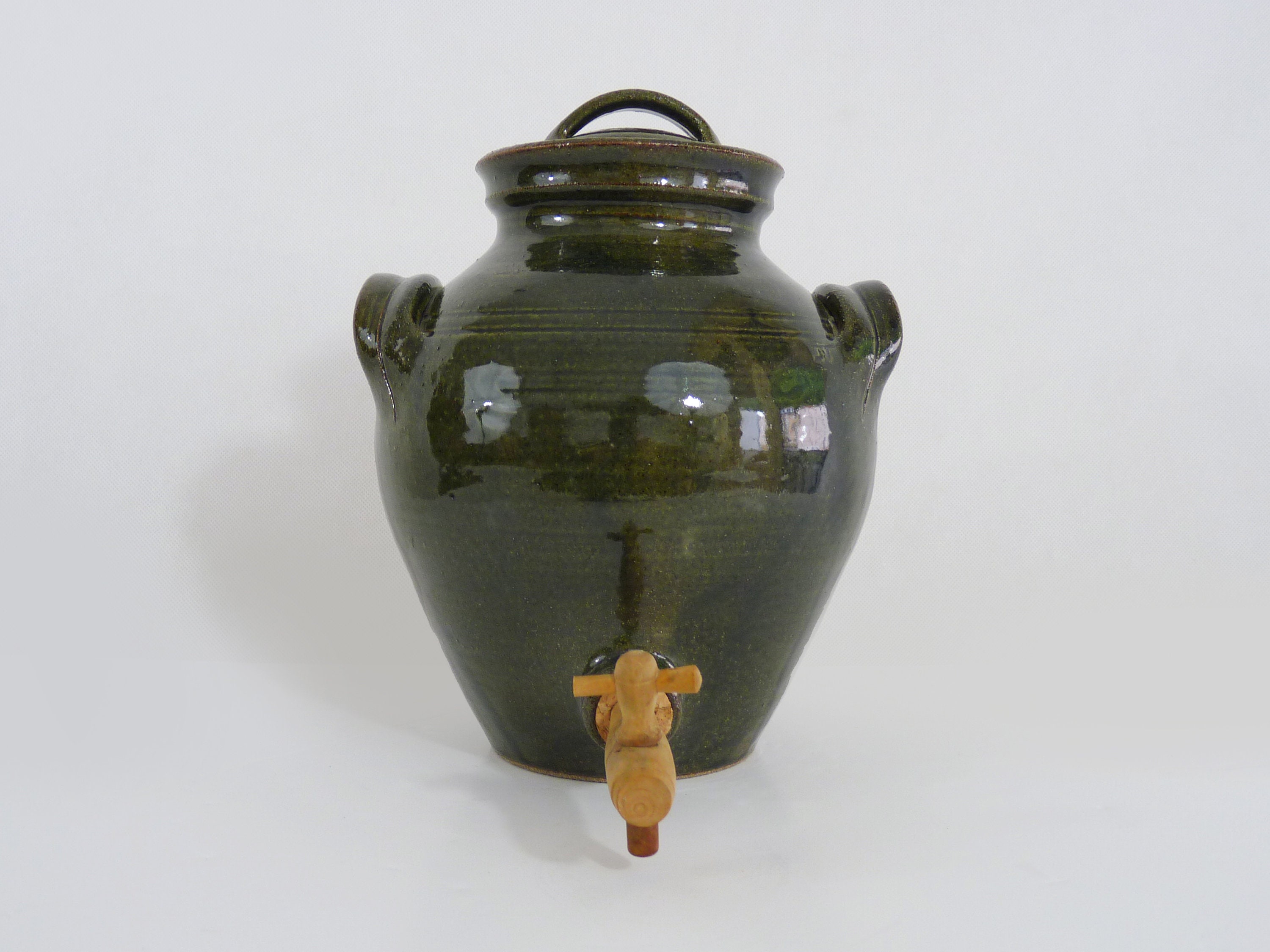 Magnificent vinegar bowl in glazed stoneware complete with Etsy