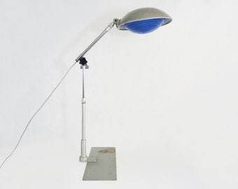 Ancienne lampe de bureau, lampe d'atelier articulée Ferdinand Solere pour Solère Paris.