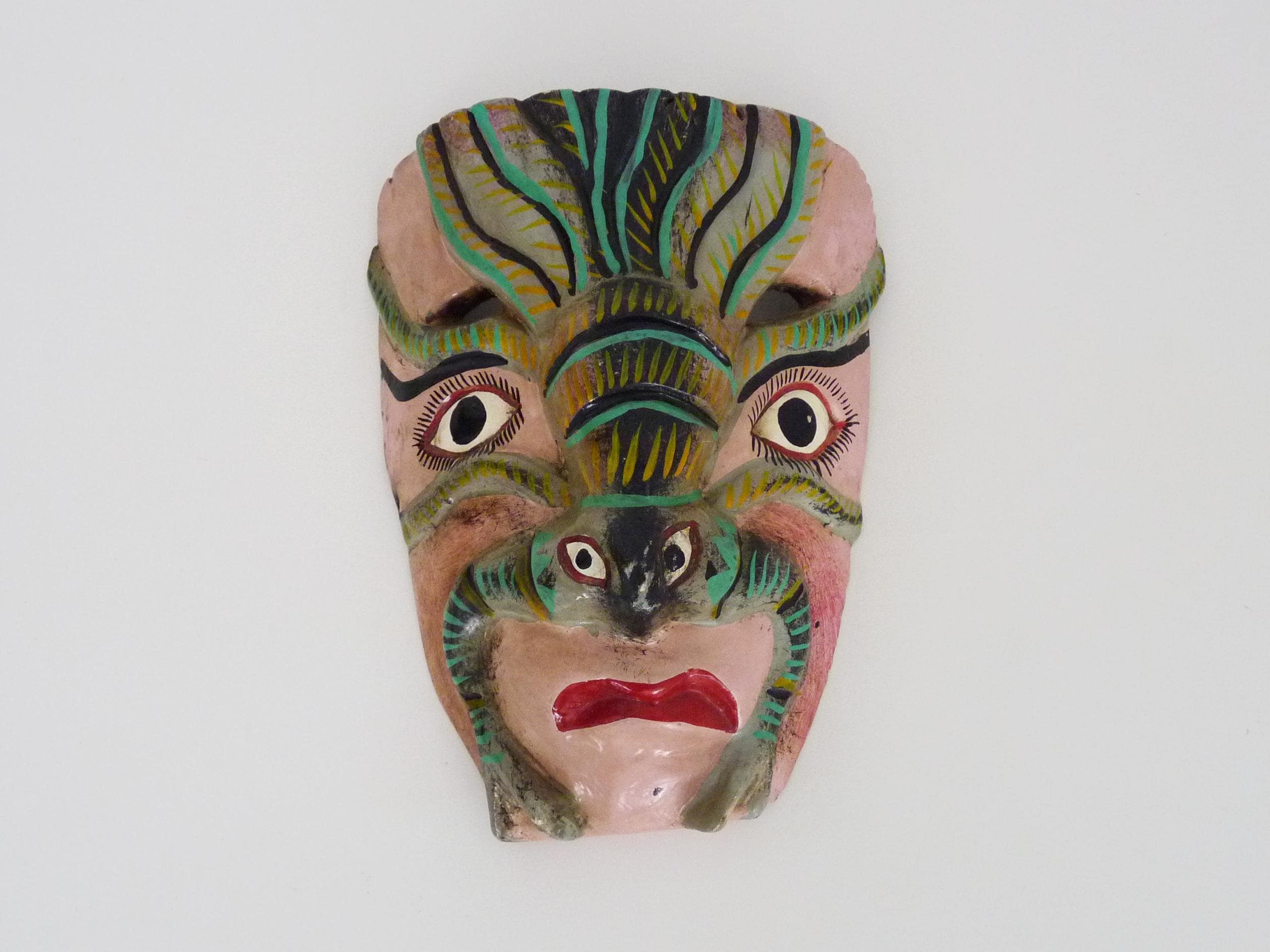 Mexican wood mask - Etsy 日本