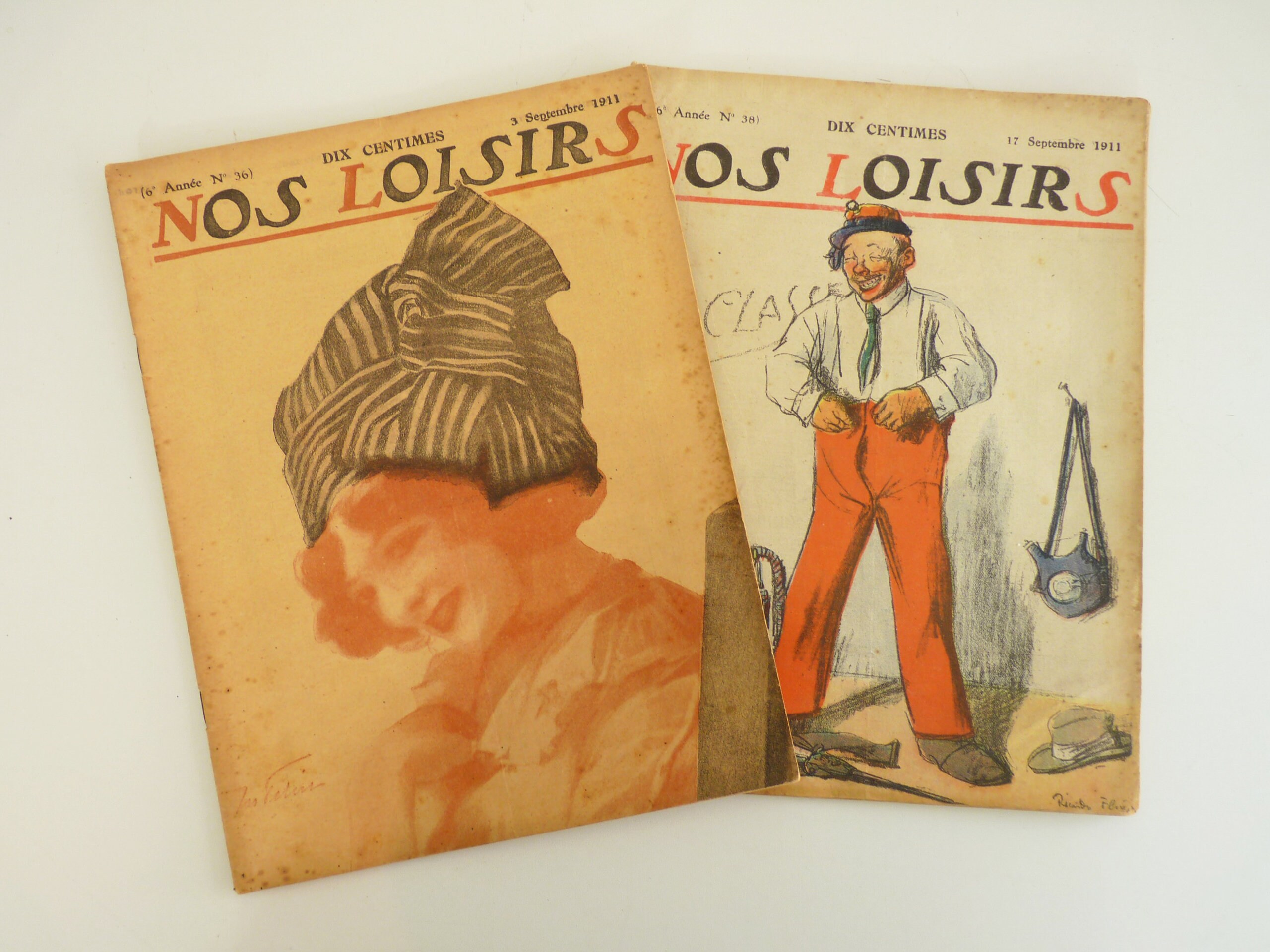 2 Magazines Nos Loisirs, 3 Septembre 1911, 17 1911. Magazine Ancien, Magazine Début Du Siècle.