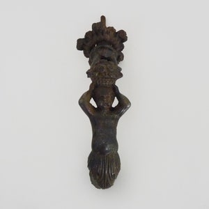 Old Cast Iron Cherub Angel Door Knocker. Door hammer. 19th century