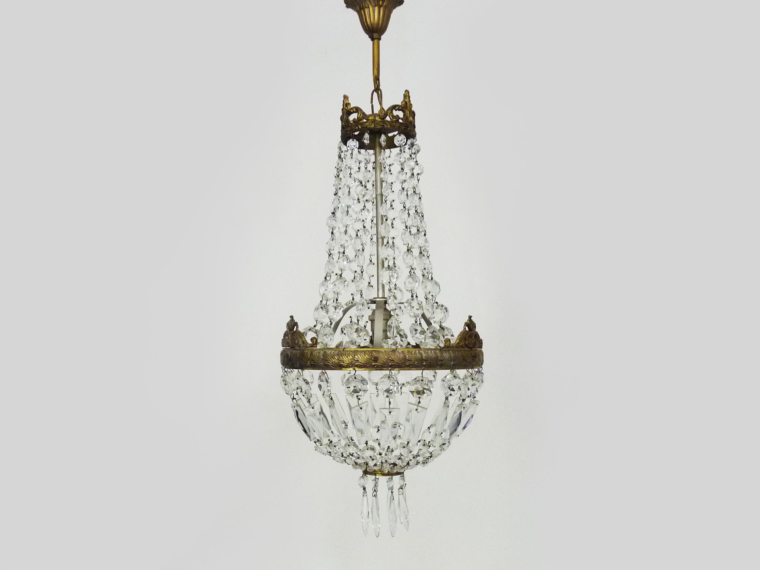 Lot De 100 Perles Vintage En Verre Marron – Grosses Pampilles Pour Macramé Ou Lustre – Tchécoslovaquie