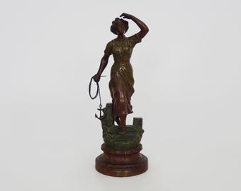 Charles Ruchot (1871-1954) spelter sculpture "Détresse