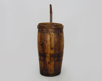 Large 19th century butter churn