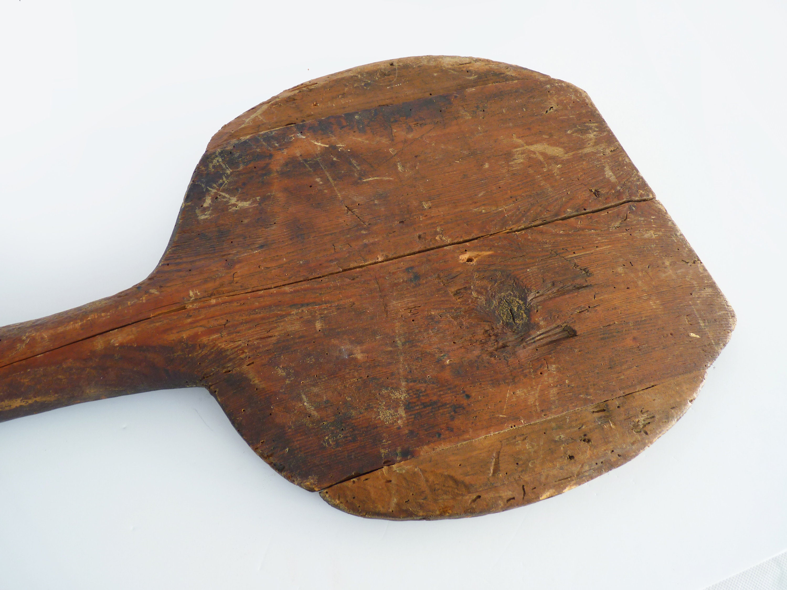Old large wooden baker's shovel oven shovel. French folk Etsy