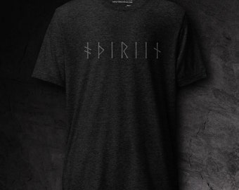 Black On Black Runic Shirt | Aethyrien