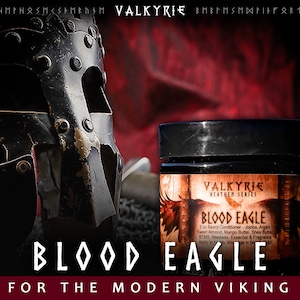 Viking Beard Balm 2oz ᛟ Scent: BLOOD EAGLE • Viking Gifts For Men • The Best Beard Balm & Butter Hybrid • Gift For Him Husband