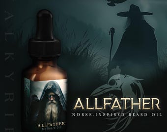 Viking Beard Oil ᛟ Scent: ALLFATHER • Viking Gifts For Men • The Best Beard Gift For Him