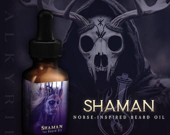 Viking Beard Oil ᛟ Scent: SHAMAN • Viking Gifts For Men • The Best Beard Gift For Him