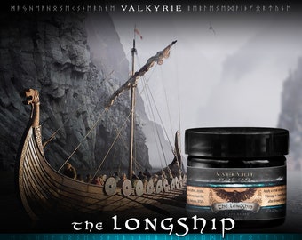 Viking Beard Balm 2oz ᛟ Scent: THE LONGSHIP • Viking Gifts For Men • The Best Beard Balm & Butter Hybrid • Gift For Him Husband