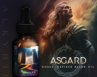 Viking Beard Oil ᛟ Scent: ASGARD • Viking Gifts For Men • The Best Beard Gift For Him