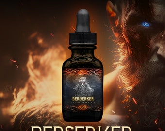 Viking Beard Oil ᛟ Scent: BERSERKER • Viking Gifts For Men • The Best Beard Gift For Him