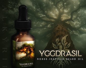 Viking Beard Oil ᛟ Scent: YGGDRASIL • Viking Gifts For Men • The Best Beard Gift For Him