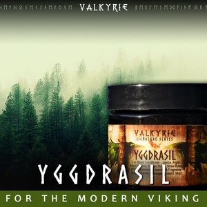 Viking Beard Balm 2oz ᛟ Scent: YGGDRASIL • Viking Gifts For Men • The Best Beard Balm & Butter Hybrid • Gift For Him Husband