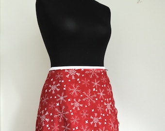 Ballet wrap skirt Snowflakes - Christmas - frost pattern