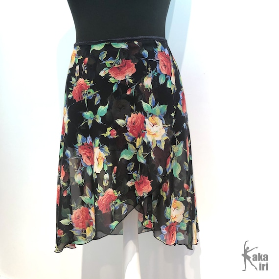 Ballet Wrap Skirt Gorgeous Roses Handmade - Etsy