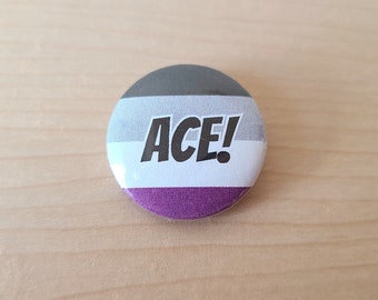 Asexual Pride Pinback Button - 1 Inch