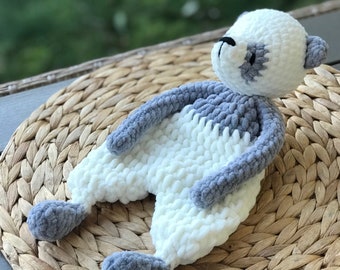 crocheted panda