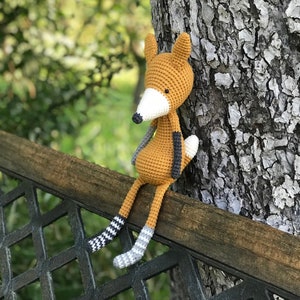 crocheted fox