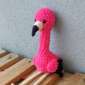 crocheted flamingo image 1