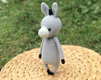 crocheted donkey