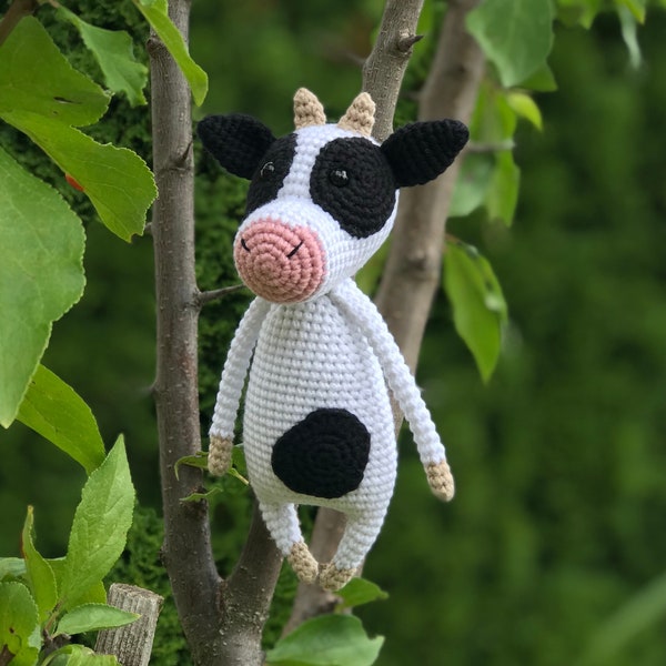 crocheted cow