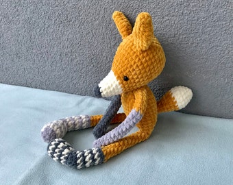 crocheted fox