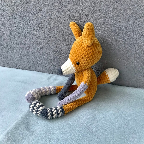 crocheted fox