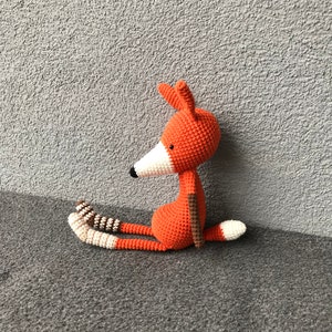 crocheted fox