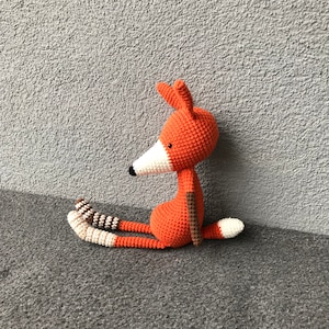 crocheted fox