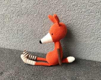 crocheted fox