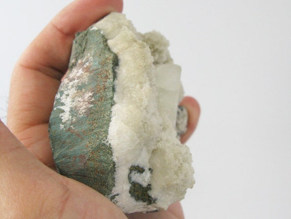 3.6インチ方解石 - 322g - インド。美しい天然菱形結晶。岩石および