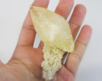 3.3&quot; Calcite & Barite 104g- Elmwood Mine, Tennessee. natural cluster of matrix crystals Stellar beam. Mineral Specimen. M317-583